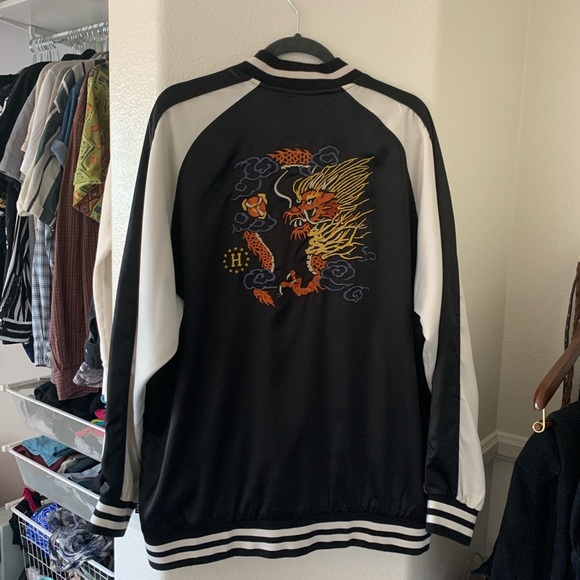 HUF Satin Varsity/Bomber Jacket - Picture 5 of 5